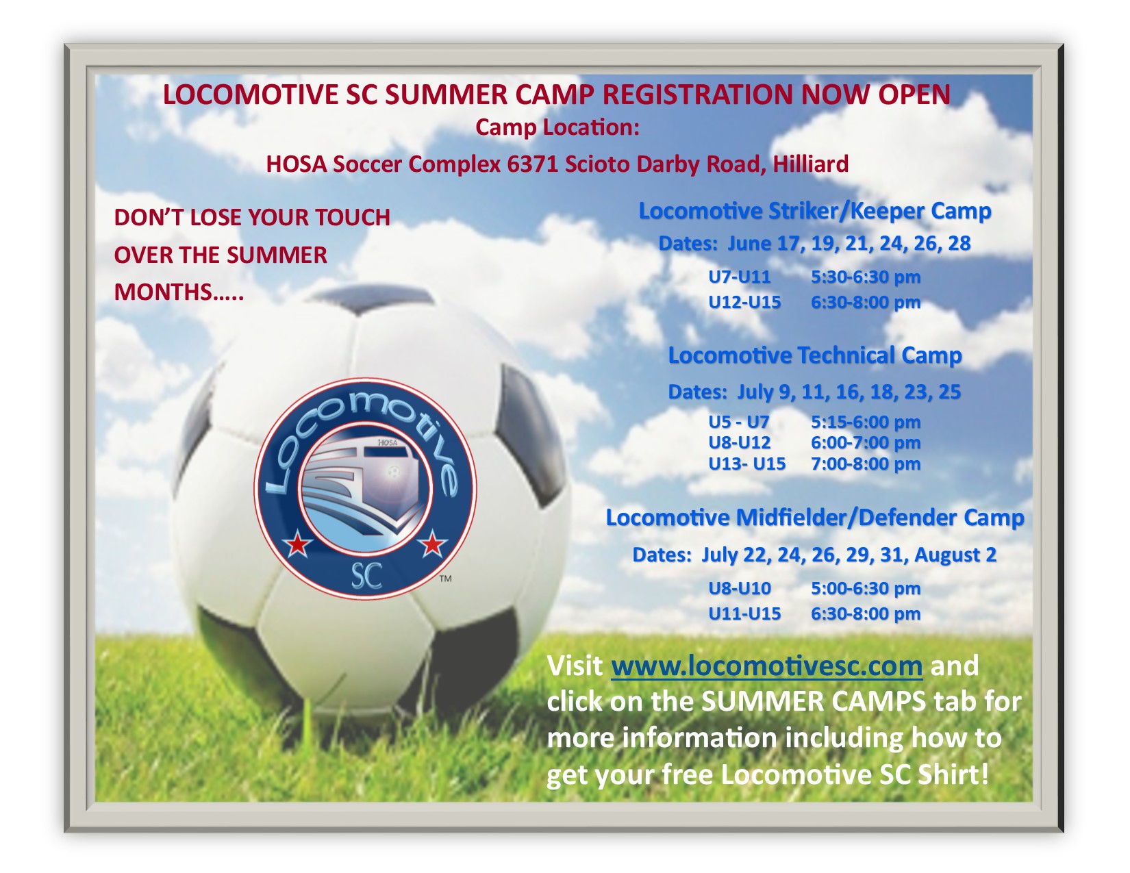 Hilliard Ohio Soccer Association FIELD CLOSURE DESCRIPTION